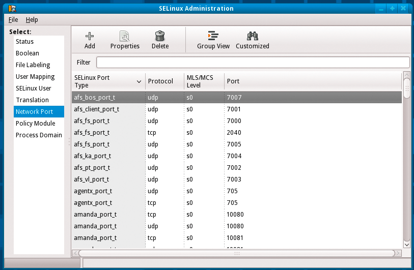 Network Port administration in a GUI. Network Port administration in a GUI.