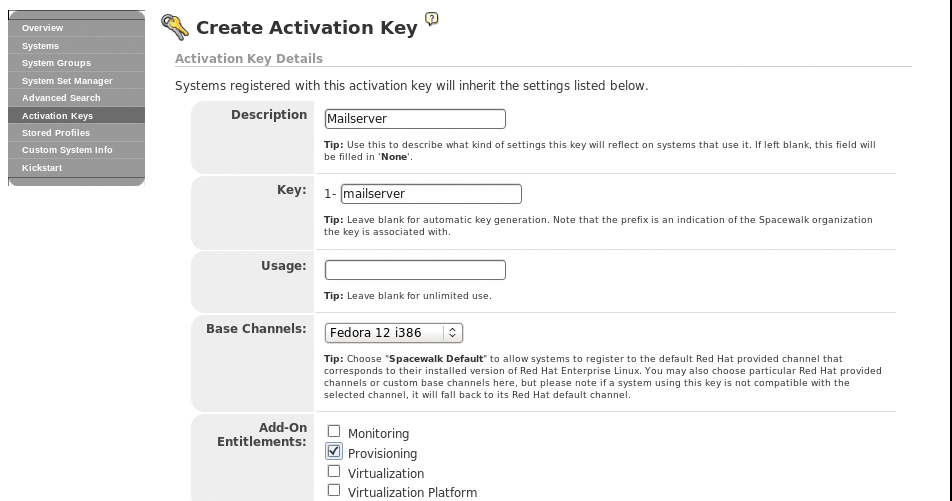 Various resources can be bound to the registration key. Systems that use the key are given access to the associated resources. Various resources can be bound to the registration key. Systems that use the key are given access to the associated resources.
