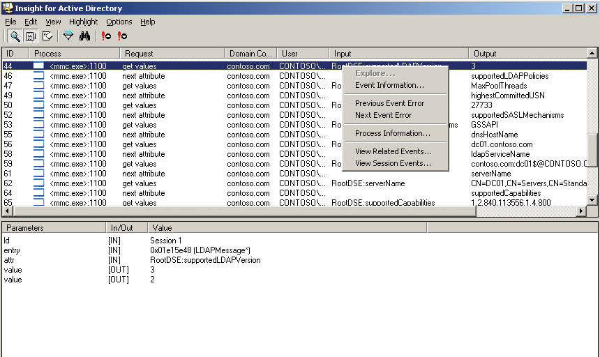 AdInsight helps you investigate LDAP access to domain controllers. AdInsight helps you investigate LDAP access to domain controllers.