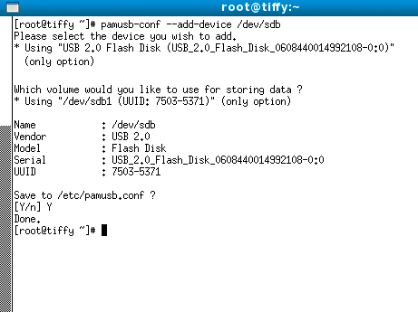 The USB device is identified by its properties. If the user tries to log in without the device, it will not work. The USB device is identified by its properties. If the user tries to log in without the device, it will not work.