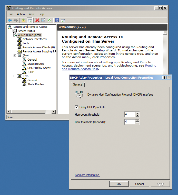 Configuring Windows to forward DHCP messages to the RAS clients. Configuring Windows to forward DHCP messages to the RAS clients.