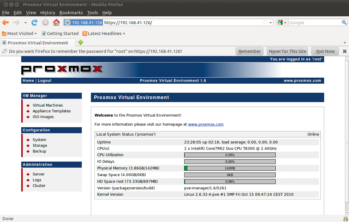 Proxmox provides very few externally accessible services. Proxmox provides very few externally accessible services.