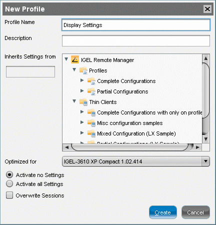 Igel UMS Profiles. Igel UMS Profiles.