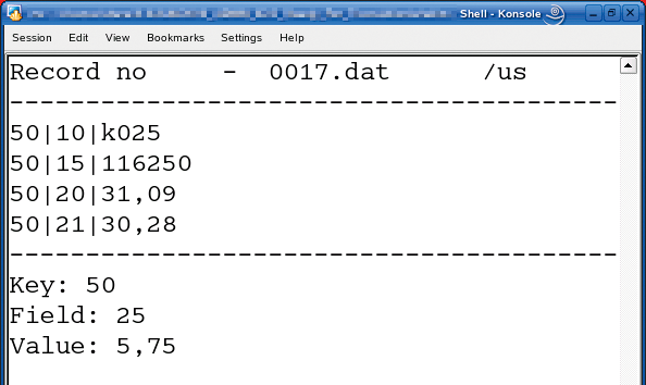 Fuel receipt entry: Displaying the entered data. Fuel receipt entry: Displaying the entered data.