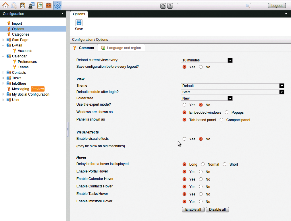 Thanks to Ajax, Open-Xchange 6.20 now supports alternative window behaviors. Thanks to Ajax, Open-Xchange 6.20 now supports alternative window behaviors.