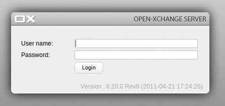 The web GUI is running. Now, all you need to do is create Open-Xchange contexts and users. The web GUI is running. Now, all you need to do is create Open-Xchange contexts and users.