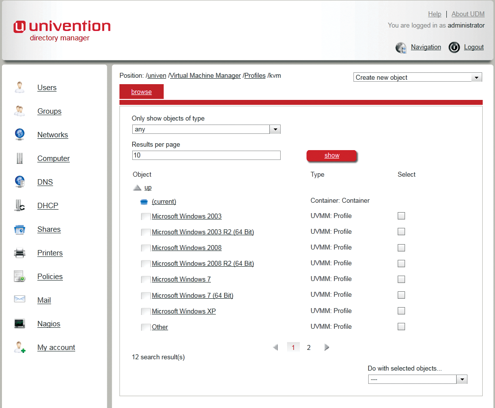 Profiles for virtual instances are stored in LDAP on the UCS. Profiles for virtual instances are stored in LDAP on the UCS.