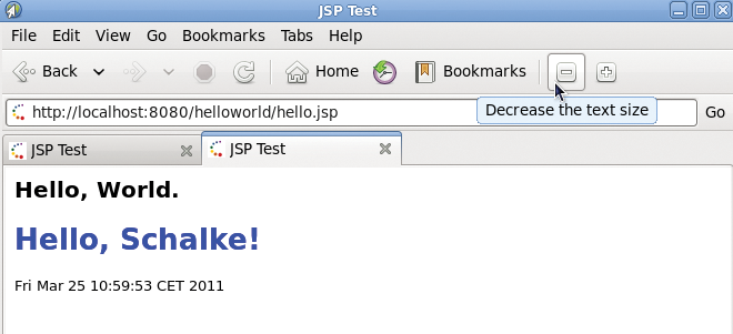 You can admire the output from the web application in your browser. You can admire the output from the web application in your browser.