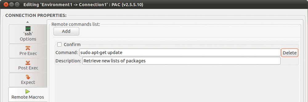 The command for updating the package lists on a Debian system is just two mouse clicks away. The command for updating the package lists on a Debian system is just two mouse clicks away.