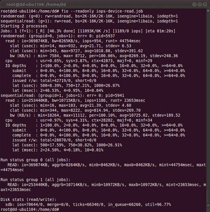 A 2.5-inch hard disk with an eSATA interface achieves far fewer IOPS than an SSD. A 2.5-inch hard disk with an eSATA interface achieves far fewer IOPS than an SSD.