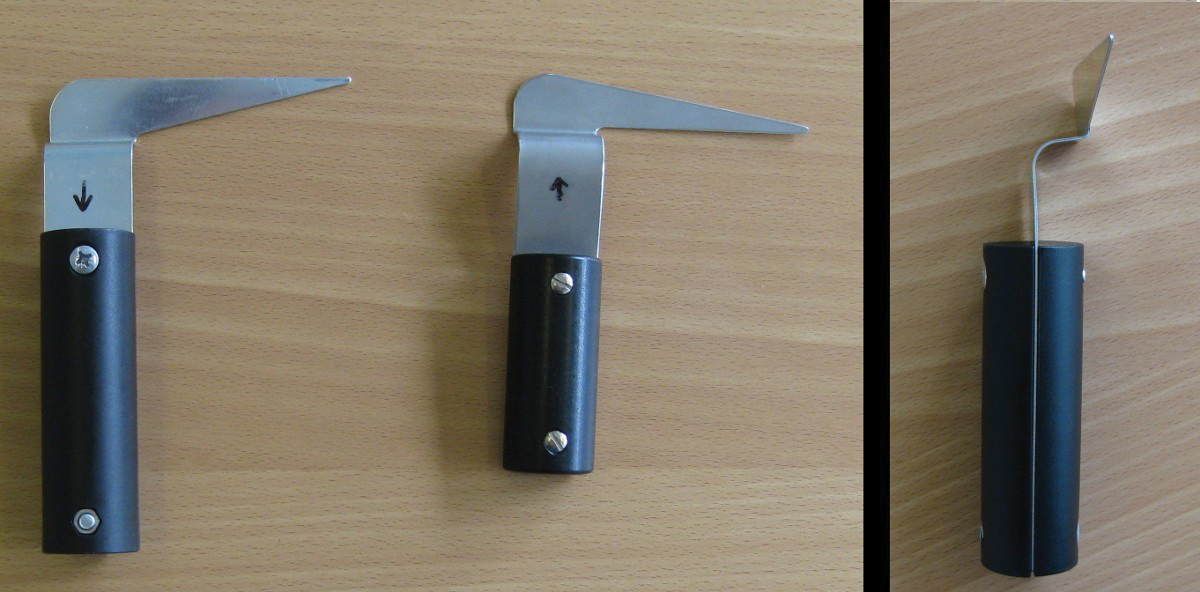 Standard locksmith's tools, like these door latch sliders, open a door in next to no time. Standard locksmith's tools, like these door latch sliders, open a door in next to no time.