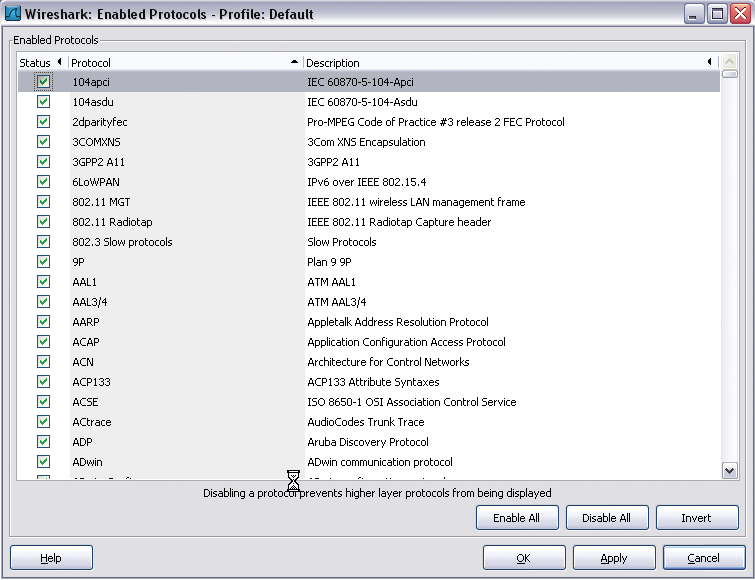 Wireshark supports a huge range of critical protocols that the administrator can use to filter data. Wireshark supports a huge range of critical protocols that the administrator can use to filter data.