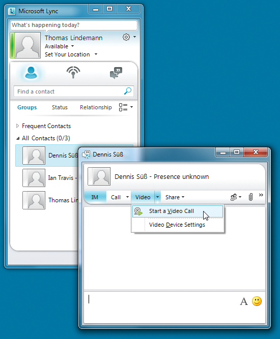 Real-time communication with Windows Live contacts in Lync. Real-time communication with Windows Live contacts in Lync.