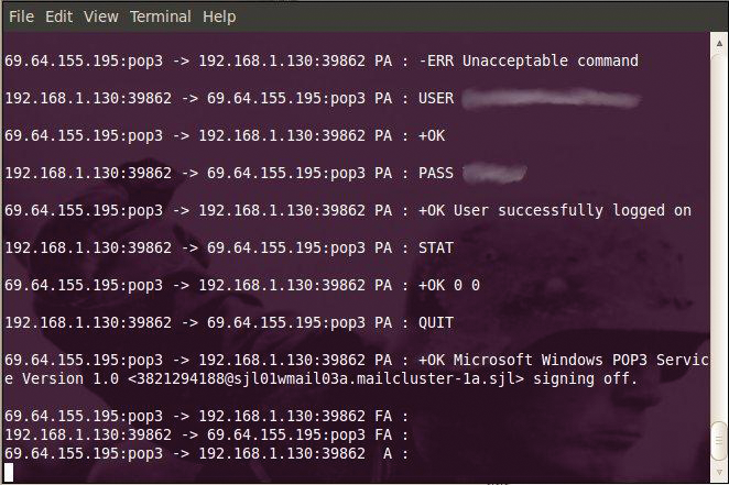 Sniffing mail clients. Sniffing mail clients.