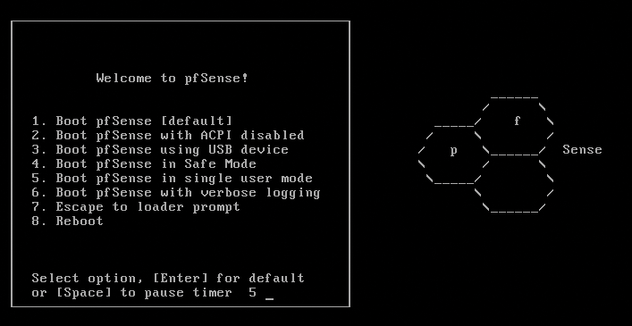 The FreeBSD boot menu welcomes the administrator after launching from a CD or USB stick. The FreeBSD boot menu welcomes the administrator after launching from a CD or USB stick.