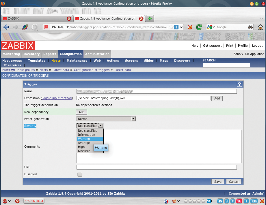 Creating triggers sets up the alerting function. Creating triggers sets up the alerting function.