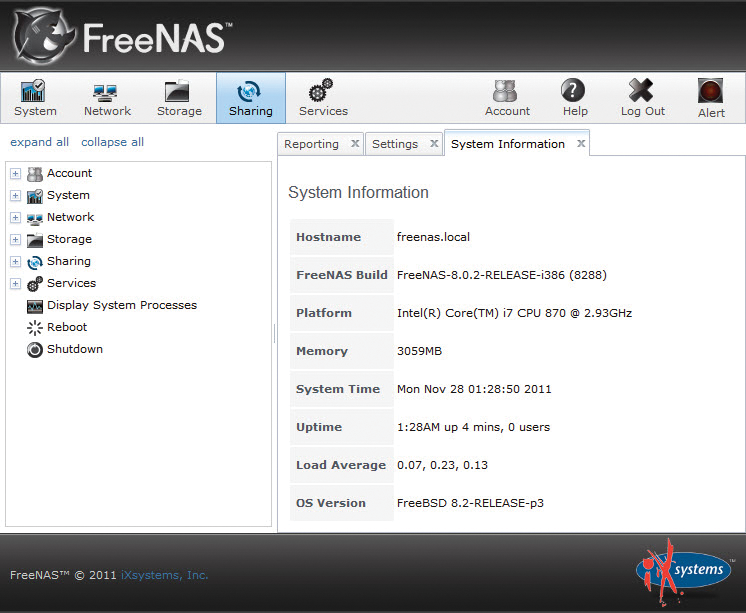 Configuring FreeNAS after the installation. Configuring FreeNAS after the installation.