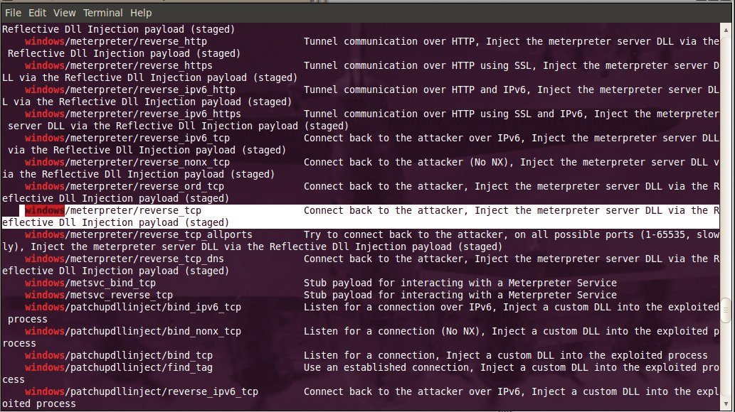 Output from msfpayload -l | grep windows. Output from msfpayload -l | grep windows.