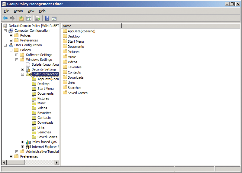 Managing folder redirections via group policies. Managing folder redirections via group policies.