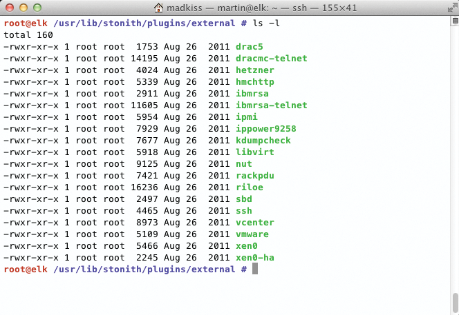 The plugins that Pacemaker can use for STONITH are available in /usr/lib/stonith/external. The plugins that Pacemaker can use for STONITH are available in /usr/lib/stonith/external.
