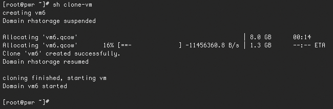A short script lets you automate the process of cloning and configuring virtual machines. A short script lets you automate the process of cloning and configuring virtual machines.