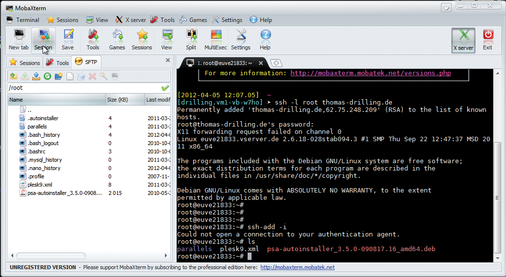The graphical SFTP Browser makes navigation easier in remote file transfer scenarios. The graphical SFTP Browser makes navigation easier in remote file transfer scenarios.