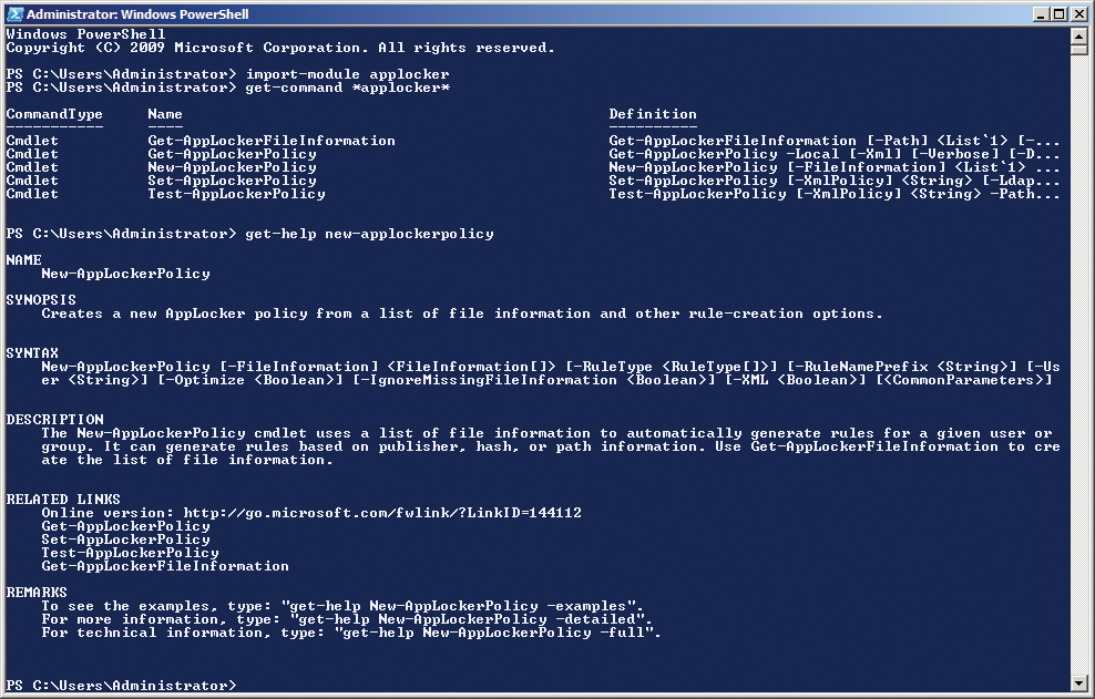 Managing AppLocker with PowerShell. Managing AppLocker with PowerShell.