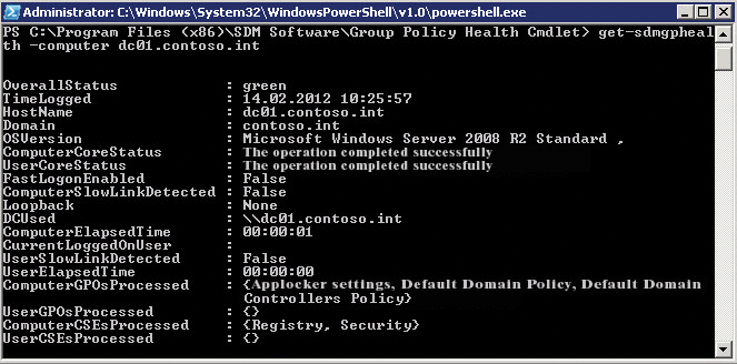 Checking a computer for applied group policies. Checking a computer for applied group policies.