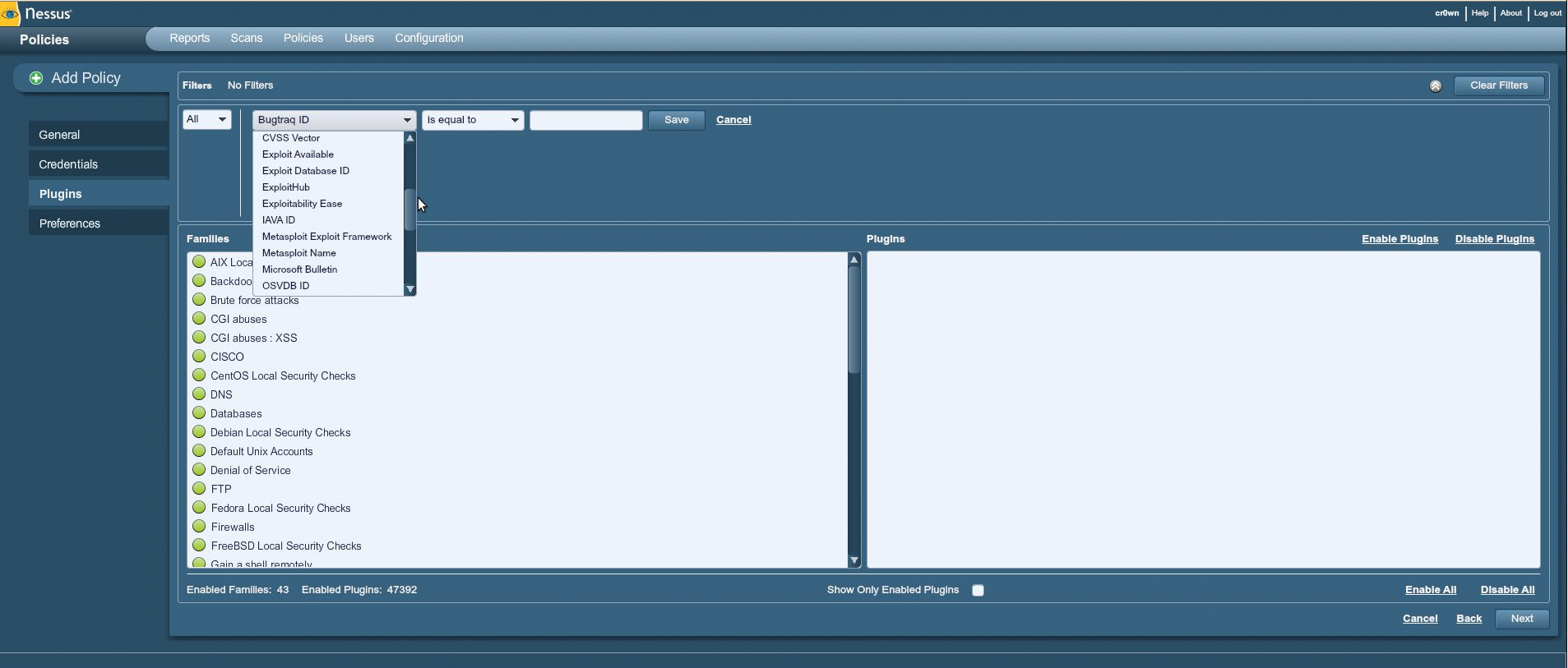 Select Metasploit Exploit Framework from the drop-down list. Select Metasploit Exploit Framework from the drop-down list.