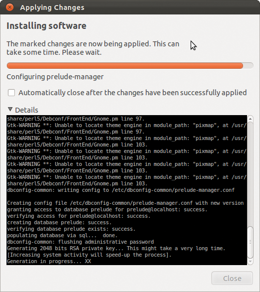 The hardware takes some time to generate the RSA keys. The hardware takes some time to generate the RSA keys.