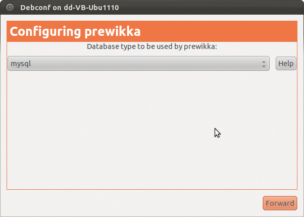 Thanks to debconf, the package manager automatically sets up the database. Thanks to debconf, the package manager automatically sets up the database.