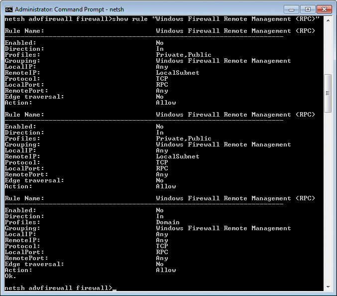 Displaying rules. NetShell also manages firewalls. Displaying rules. NetShell also manages firewalls.