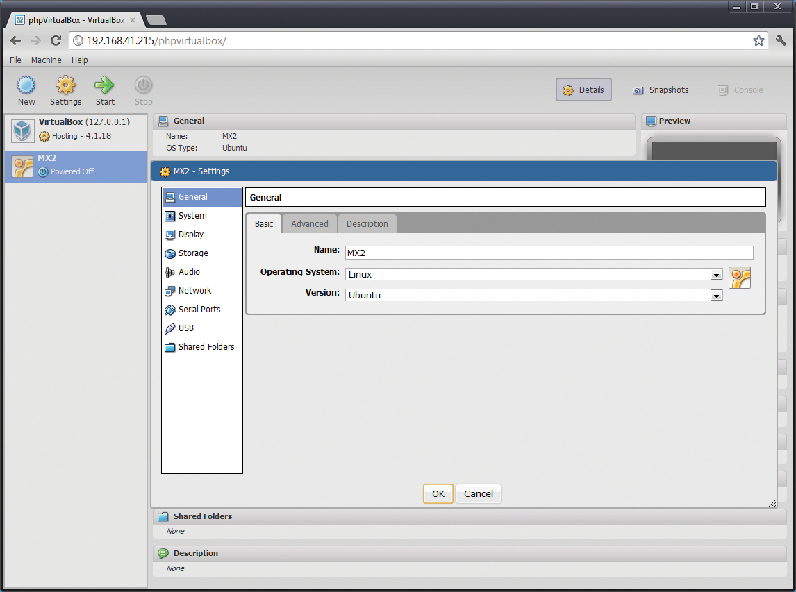 phpVirtualBox with its Ajax interface precisely emulates the known functionality of the native GUI. phpVirtualBox with its Ajax interface precisely emulates the known functionality of the native GUI.