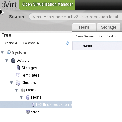 The structure of a virtual environment in oVirt. The structure of a virtual environment in oVirt.