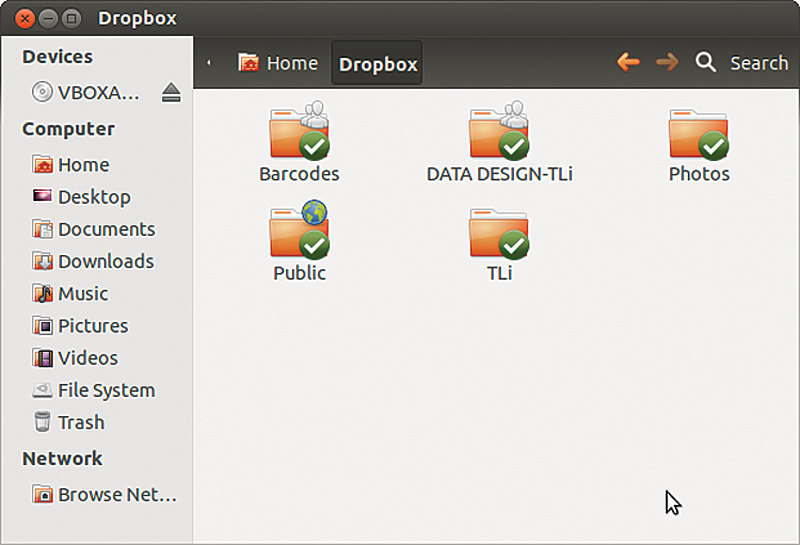Only Dropbox displays sync status in the file manager; however, ownCloud is planning something similar for September. Only Dropbox displays sync status in the file manager; however, ownCloud is planning something similar for September.