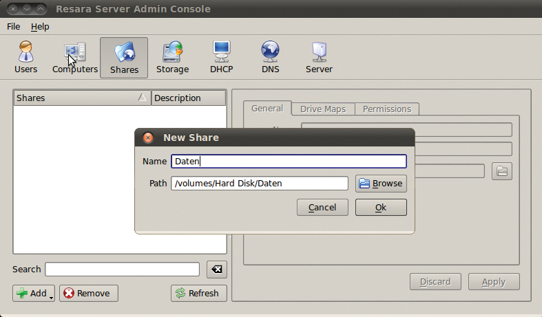 The Resara Server is the only server in the test that offers no web interface. It can only be administered with a native tool. The Resara Server is the only server in the test that offers no web interface. It can only be administered with a native tool.