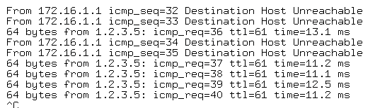 … but after 36 packets, it has already changed the route. … but after 36 packets, it has already changed the route.