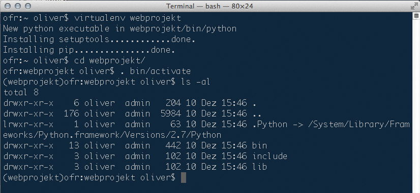 Virtualenv installs a Python environment in a directory. Newly installed extension modules are stored in a subdirectory below it. Virtualenv installs a Python environment in a directory. Newly installed extension modules are stored in a subdirectory below it.