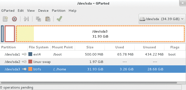 Fedora 18 supports the new Btrfs filesystem in the boot partition – as long as it is at least 8GB. Fedora 18 supports the new Btrfs filesystem in the boot partition – as long as it is at least 8GB.