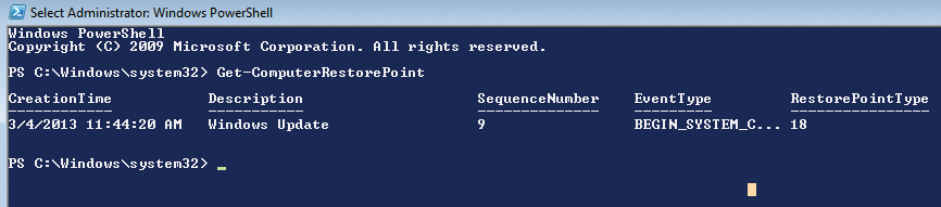 Managing recovery points in PowerShell. Managing recovery points in PowerShell.