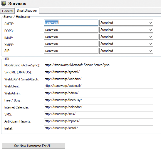 Automatic mail client configuration is managed in the management console. Automatic mail client configuration is managed in the management console.