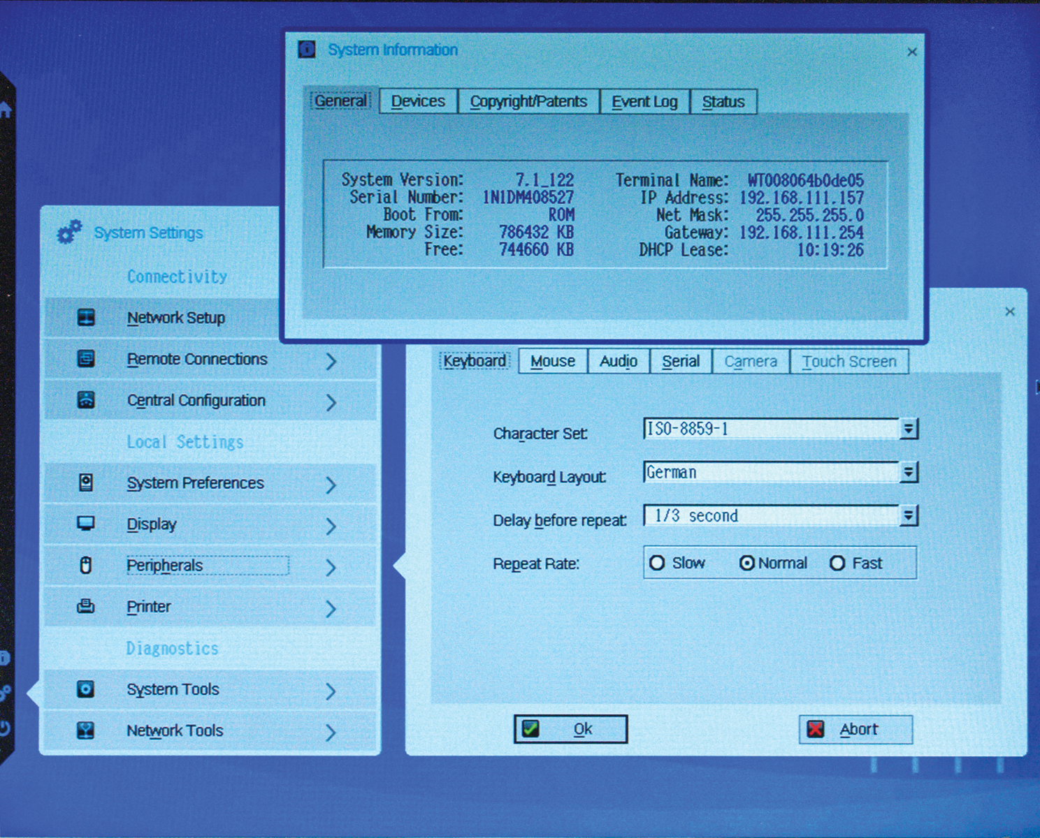 The Thin OS graphical interface seems a bit spartan. The Thin OS graphical interface seems a bit spartan.