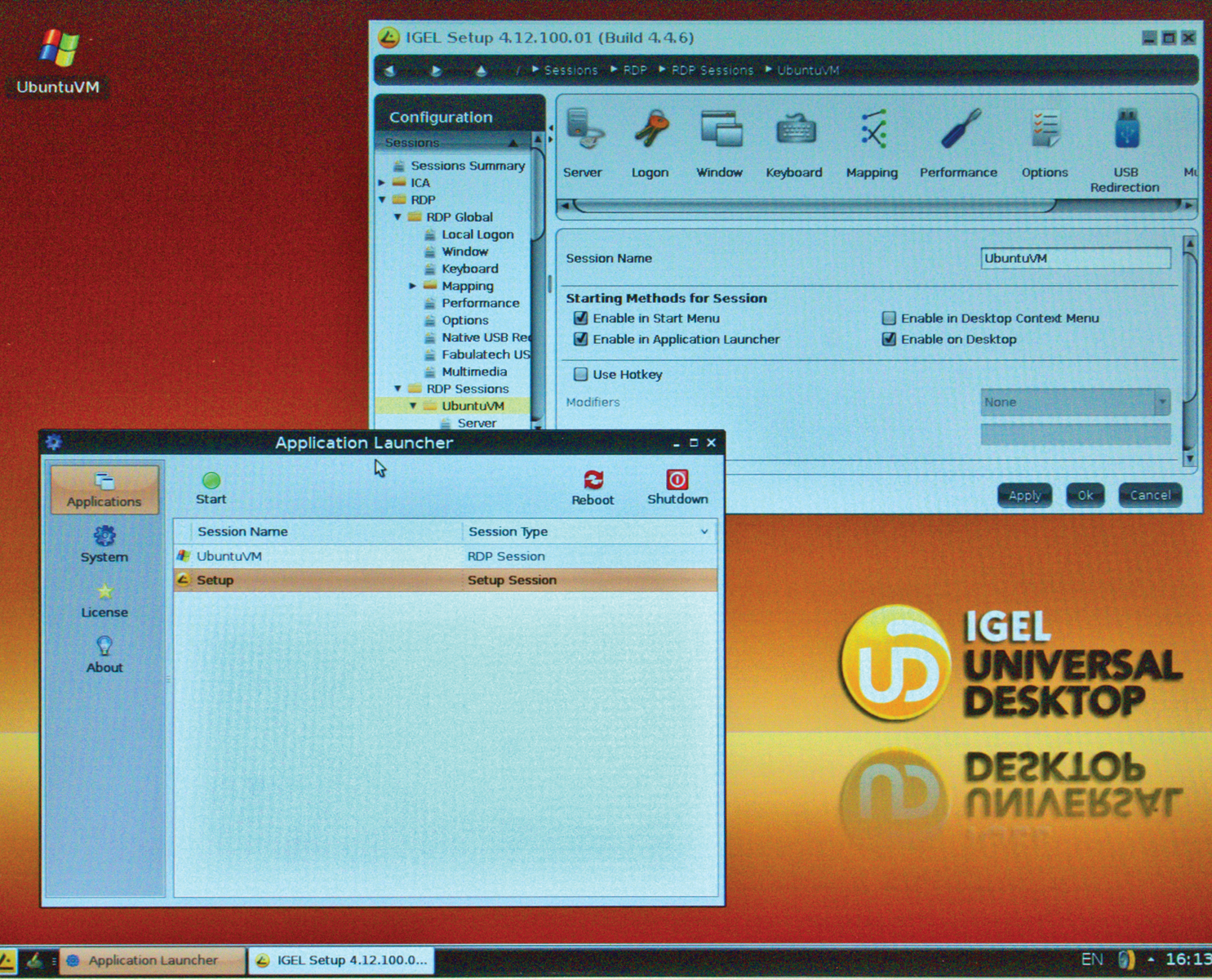 An elegant Linux interface: the IGEL client. An elegant Linux interface: the IGEL client.