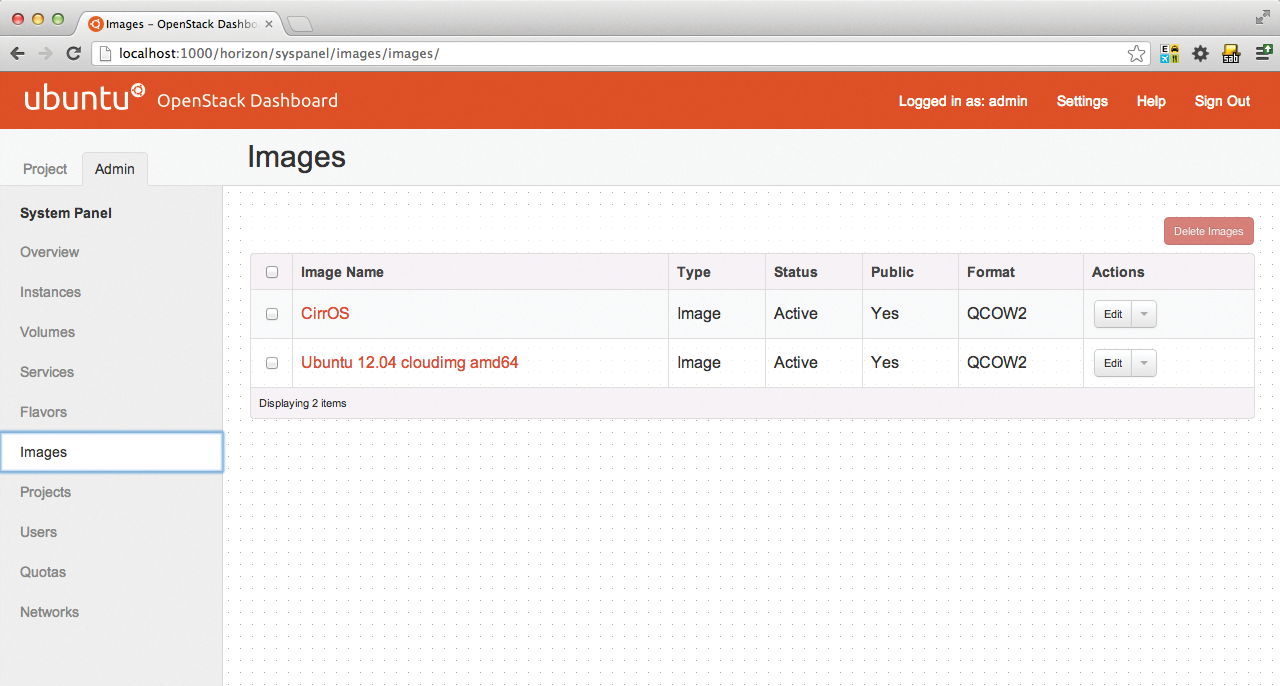 Via the dashboard, users can gain access to the images that are stored in Glance – simply click and choose. Via the dashboard, users can gain access to the images that are stored in Glance – simply click and choose.
