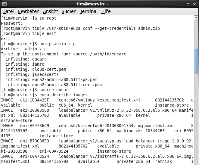 Working with the Euca2ools is not as intuitive as with the user interfaces. Working with the Euca2ools is not as intuitive as with the user interfaces.