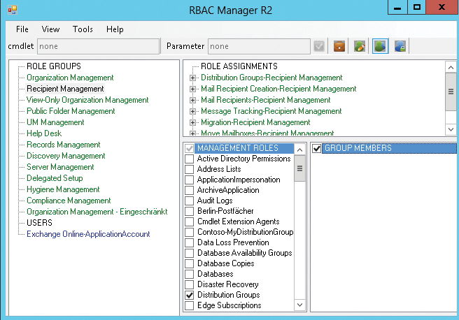 Managing role groups in Exchange with RBAC Manager. Managing role groups in Exchange with RBAC Manager.