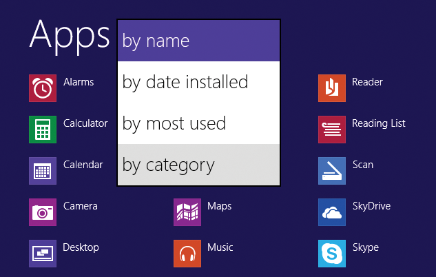 The All Apps view is easier to modify in Windows 8.1. The All Apps view is easier to modify in Windows 8.1.