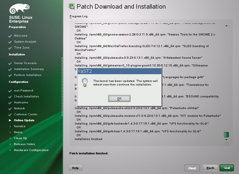 After a kernel update, a reboot is usually inevitable. After a kernel update, a reboot is usually inevitable.