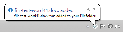 The Windows client applet automatically synchronizes the Filr folder. The Windows client applet automatically synchronizes the Filr folder.