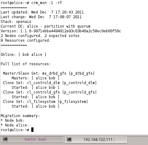 A typical Pacemaker setup. A typical Pacemaker setup.